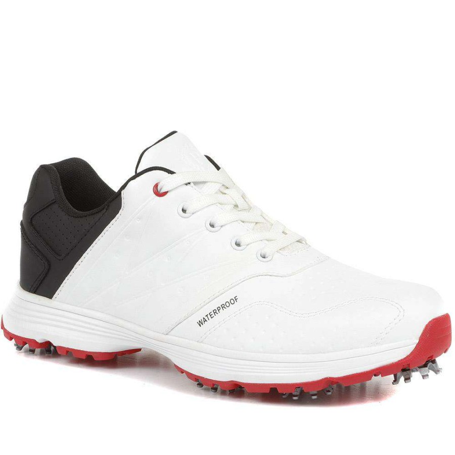 Women'S * | Pavers Wide Fit Waterproof Golf Trainers Sunt35013 / 321 648 White-Black