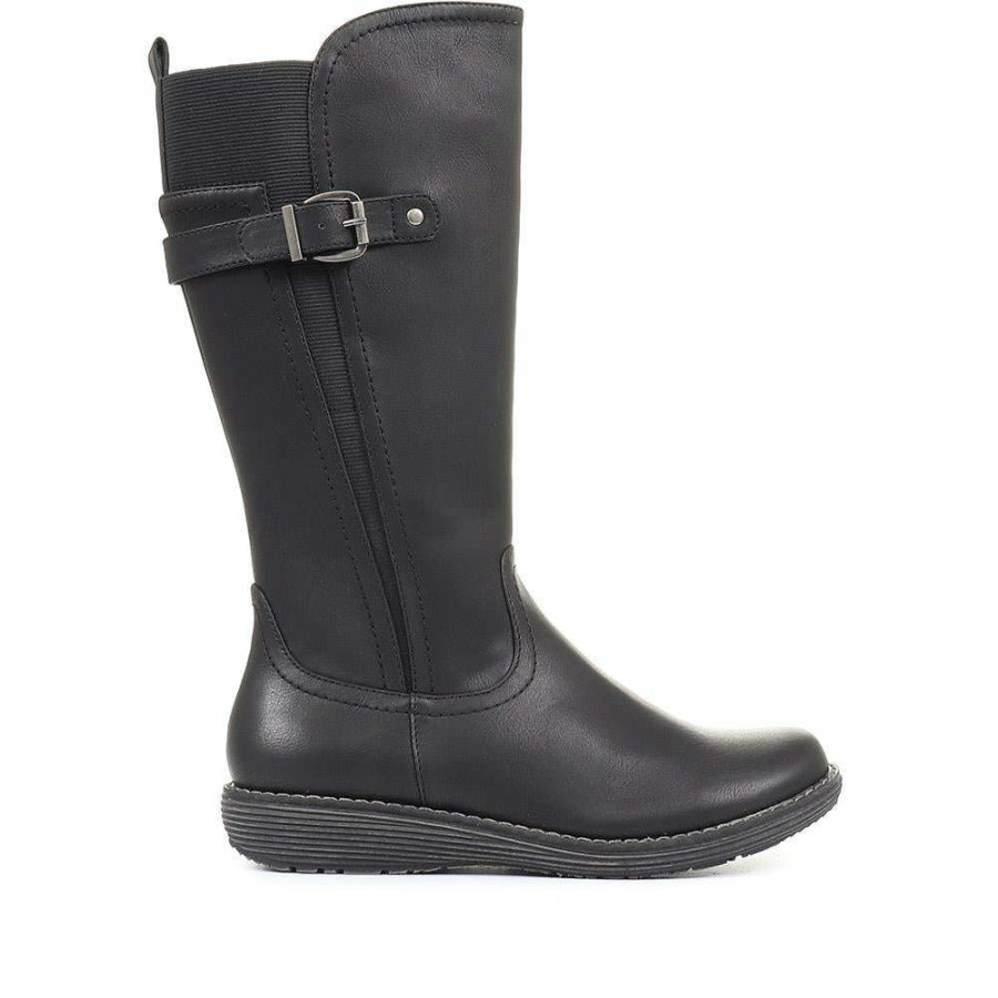 Women'S * | Pavers Elasticated Calf Boots Woil34033 / 320 788