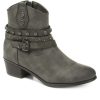 Women'S * | Bellissimo Heeled Western Ankle Boot Belwoil30027 / 316 481 Grey