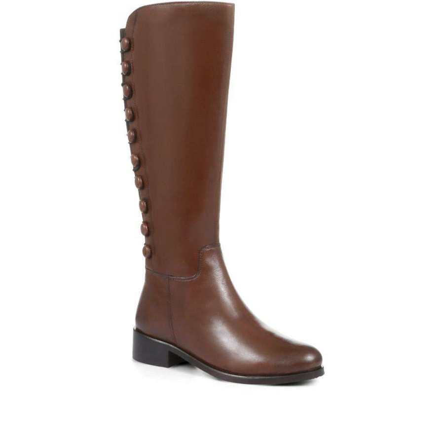 Women'S * | Pavers Women'S Leather Knee High Boots Sak32003 / 319 237 / 319 237