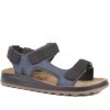 Men'S * | Fly Flot Fully Adjustable Leather Sandals Fly35059 / 321 231 Navy