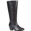 Women'S * | Pavers Leather Wide Leg Knee Boot Conc26003 / 310 488 Wide Fit Black