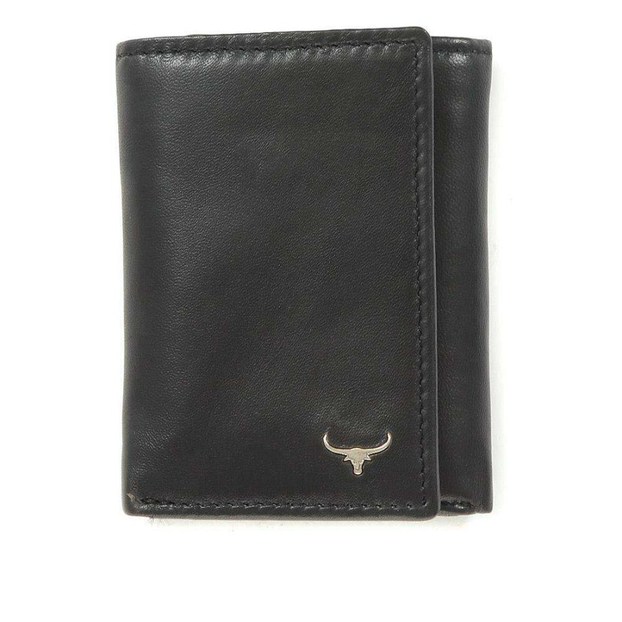 Accessories * | Pavers Accessories Leather Tri-Fold Wallet Tha34009 / 321 280 / 321 280 Black