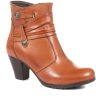 Women'S * | Pavers Leather Stacked Heel Ankle Boot Ved34003 / 320 367 / 320 367