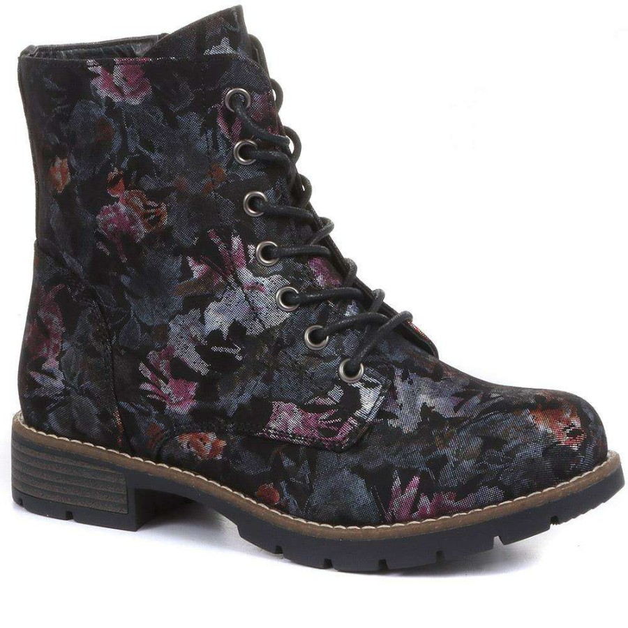 Women'S * | Pavers Ladies Print Lace-Up Boots Wbins32015 / 318 884 / 318 884