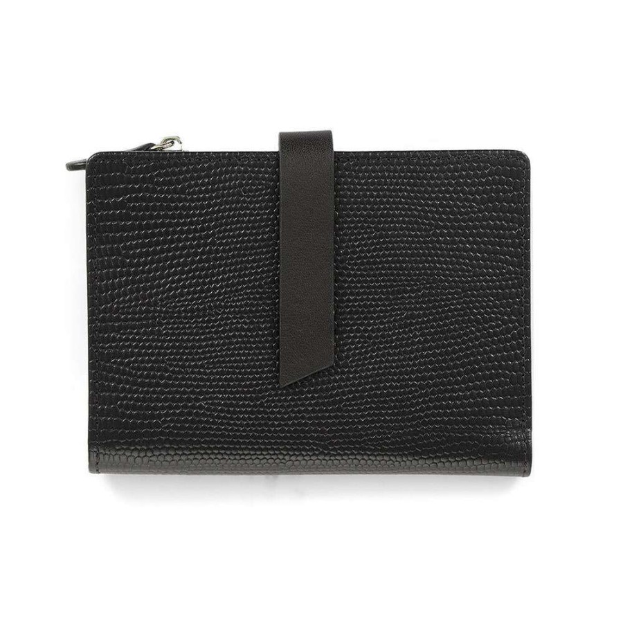 Accessories * | Pavers Leather Bi-Fold Purse Smit34019 / 321 343 Black Leather