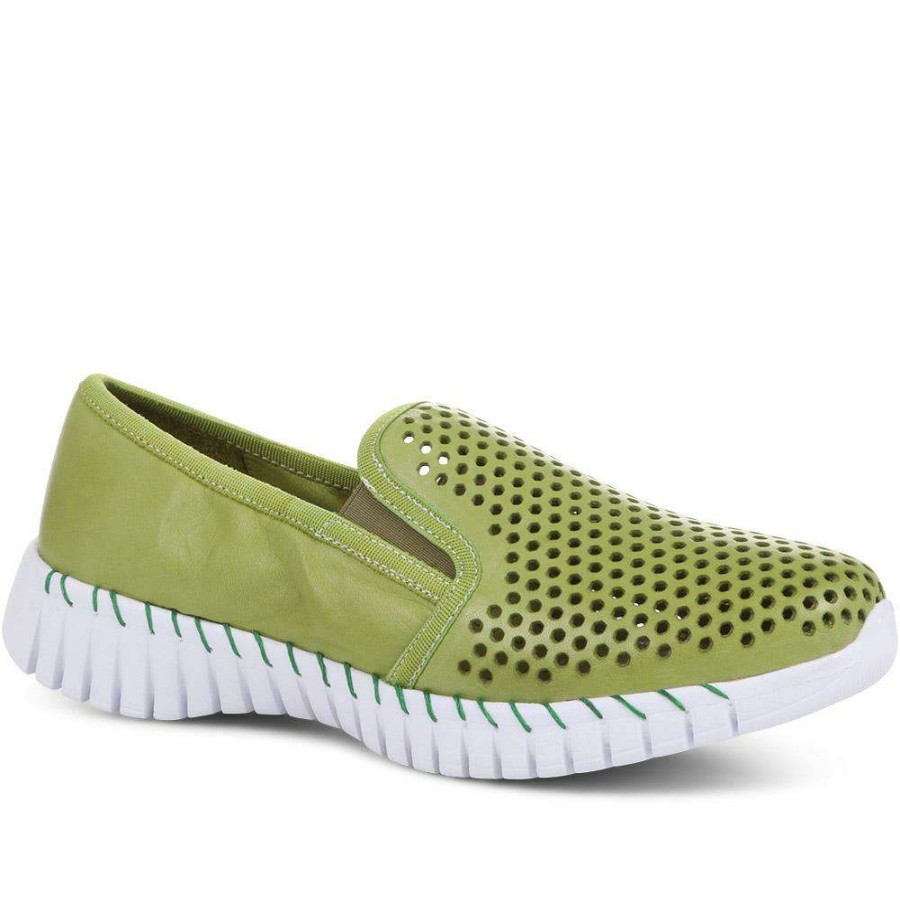 Women'S * | Kinloch Breathable Slip-On Trainers Elile35502 / 322 302 Green