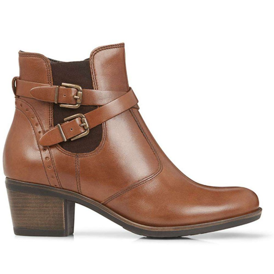 Women'S * | Bellissimo Heeled Leather Ankle Boot Belitar28014 / 312 739