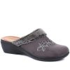 Women'S * | Fly Flot Ladies Velvet Slipper Mules Fly34041 / 320 220 / 320 220 Grey