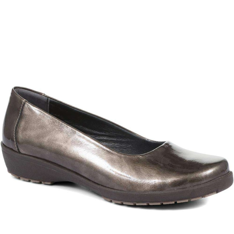 Women'S * | Fly Flot Anatomic Ladies Ballet Pumps Cal34017 / 320 605 / 320 605 Pewter