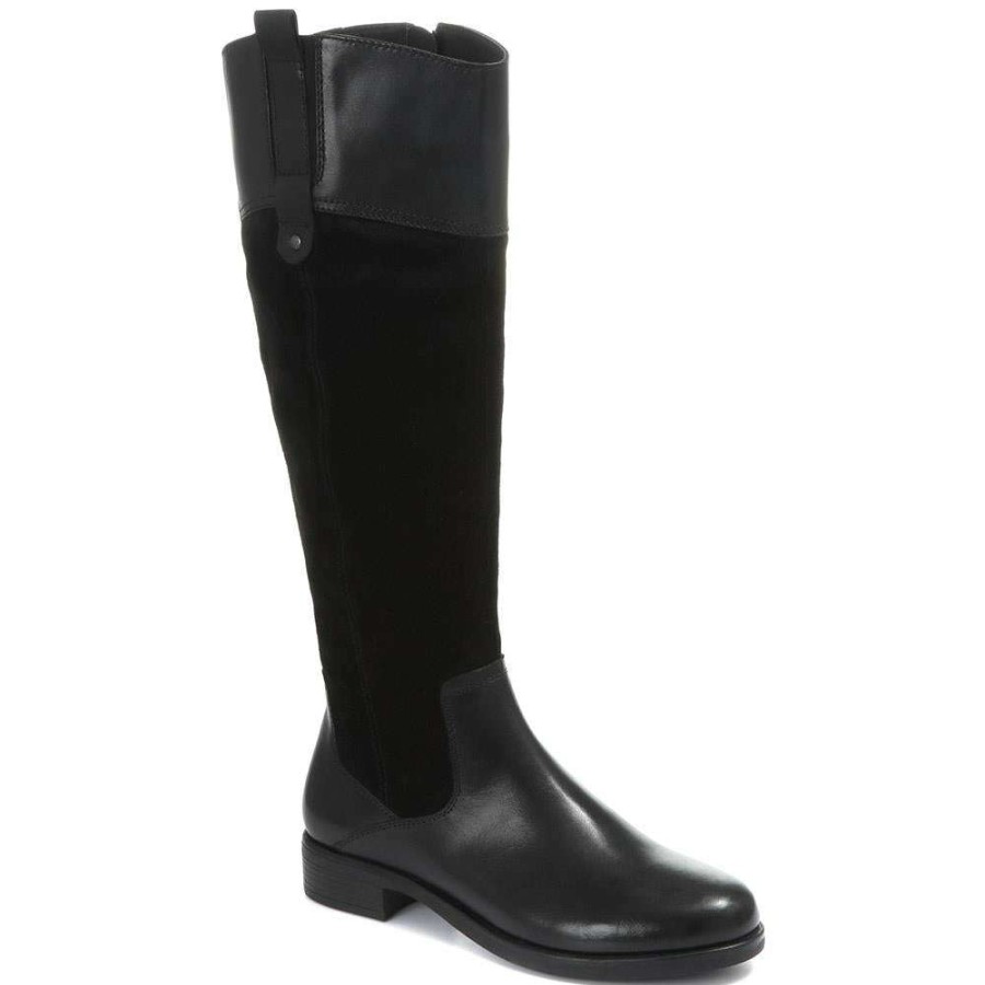 Women'S * | Pavers Knee High Leather Riding Boot Rnb30012 / 316 695 Boots Black