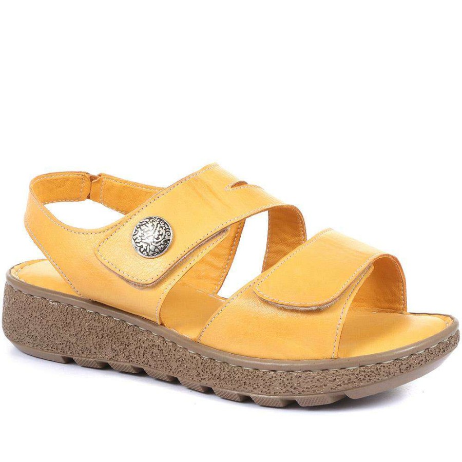 Women'S * | Pavers Wide Fit E Leather Sandals Ozar33034 / 320 198