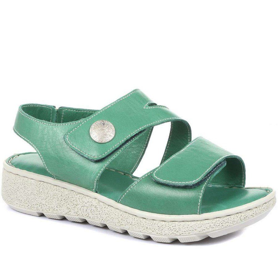 Women'S * | Pavers Wide Fit E Leather Sandals Ozar33034 / 320 198