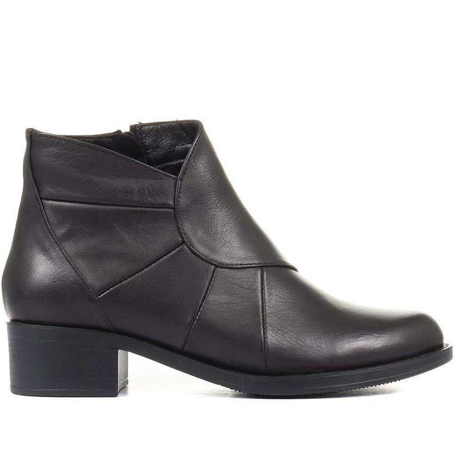 Women'S * | Pavers Leather Ankle Boots Ozkan34001 / 320 918 Black