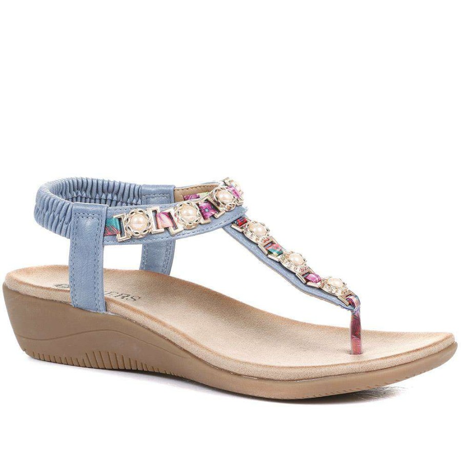 Women'S * | Pavers Toe-Post Wedge Sandals Baizh35081 / 321 466