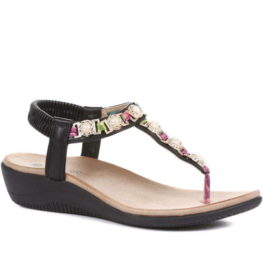 Women'S * | Pavers Toe-Post Wedge Sandals Baizh35081 / 321 466