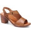 Women'S * | Kinloch Sandals Heeled Leather Sandal Kary29500 / 315 611 Tan