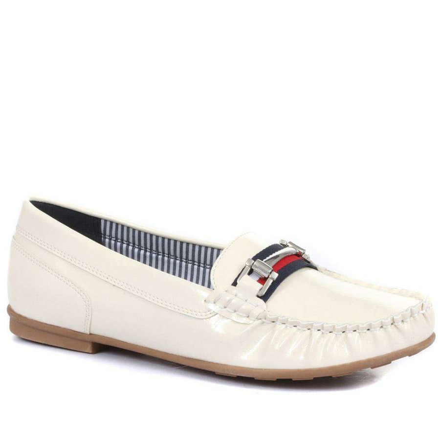 Women'S * | Pavers Slip On Ladies Loafers Plan33003 / 319 709 Off White Patent