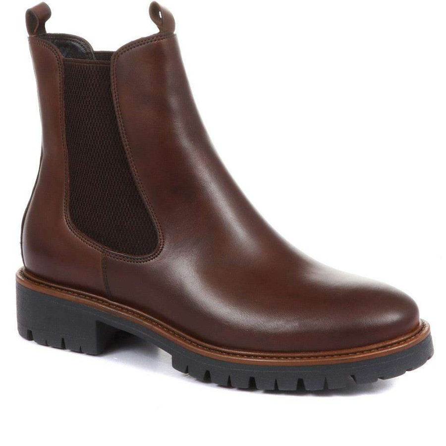 Women'S * | Bellissimo Women'S Classic Leather Chelsea Boots Belitar34005 / 320 358 / 320 358