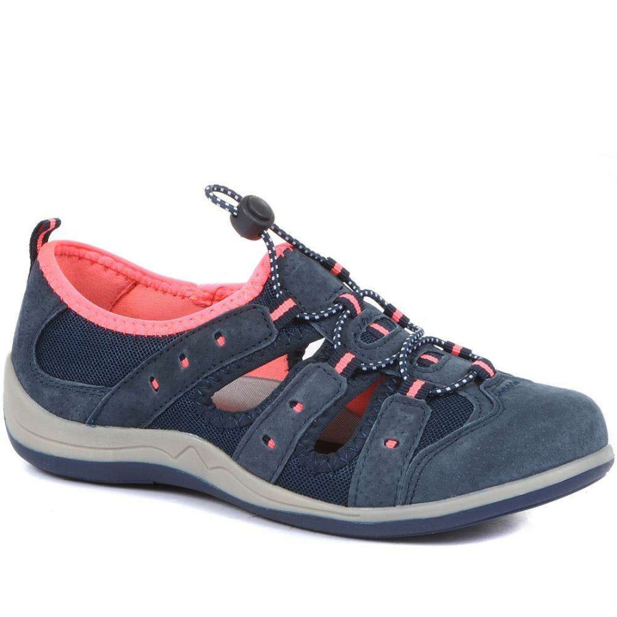 Women'S * | Pavers Bungee Lace Sneaker Shoe / 319 890 Navy