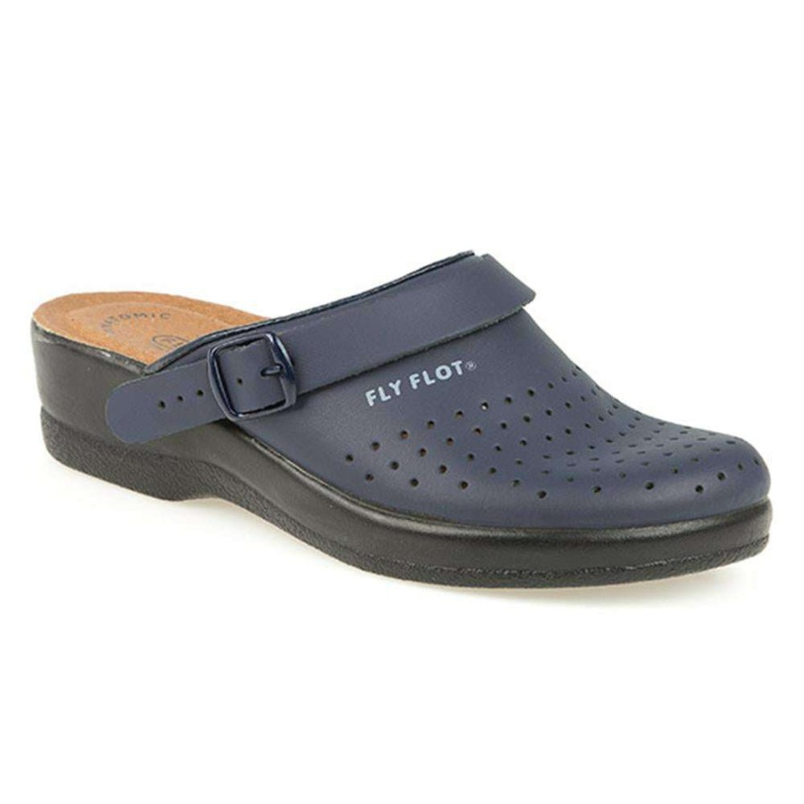 Women'S * | Fly Flot Wide Fit Coated Leather Anatomic Work Clog Flyclog2008 / 301 569