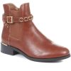 Women'S * | Bellissimo Brown Biker Chelsea Boots Belwbi34043 / 320 451 / 320 451 Cognac