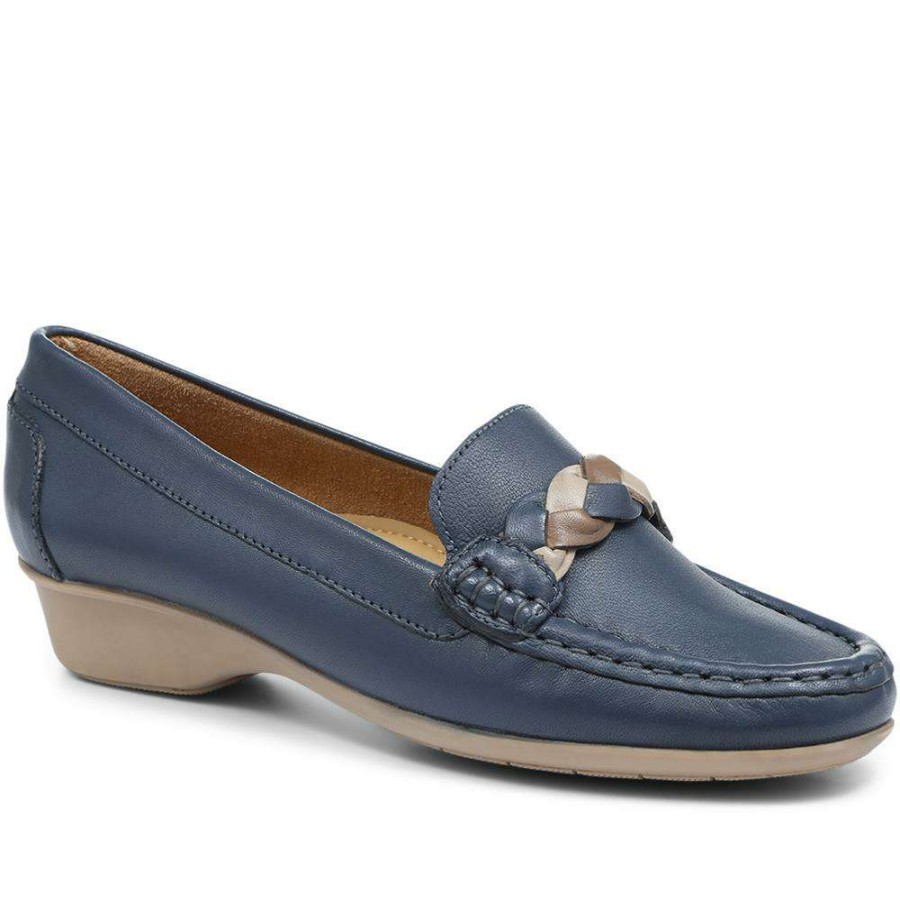 Women'S * | Pavers Casual Leather Moccasin Nap24000 / 308 407 Blue