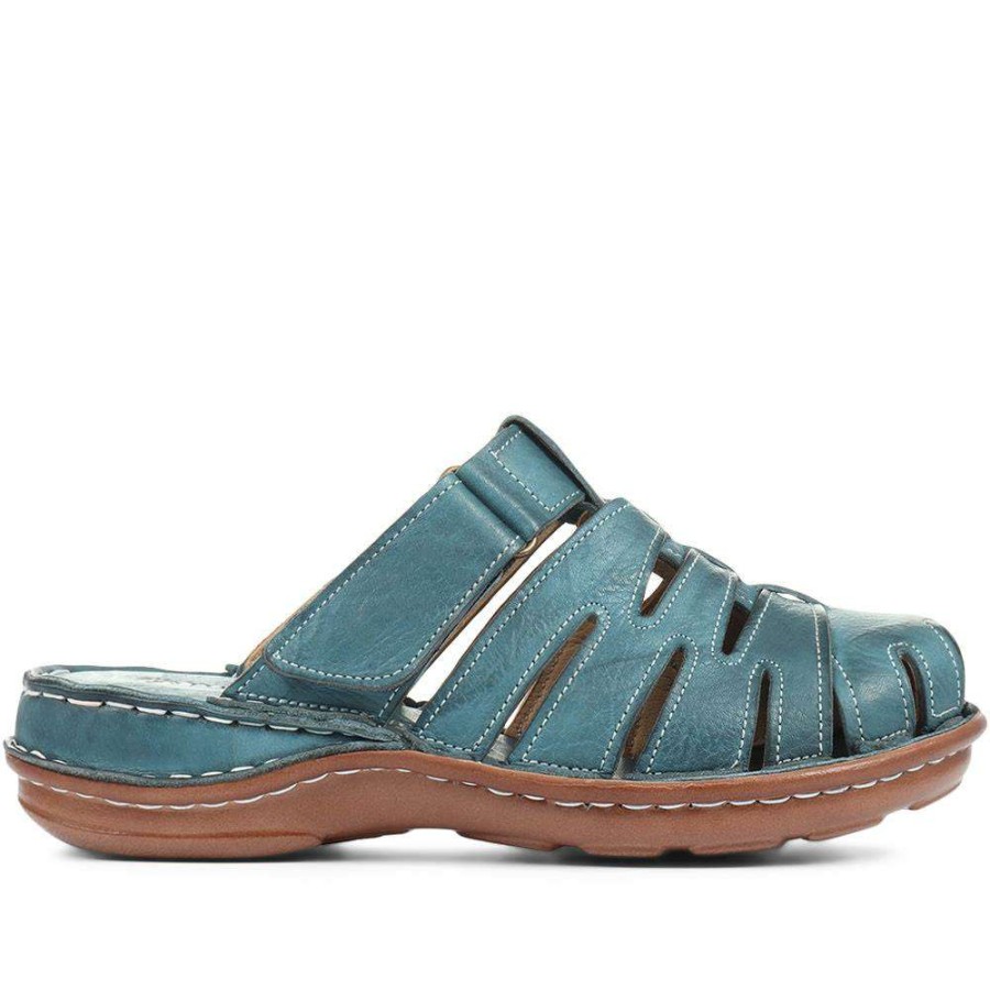 Women'S * | Pavers Touch-Fastening Leather Clog Cay31005 / 317 820 Sandals