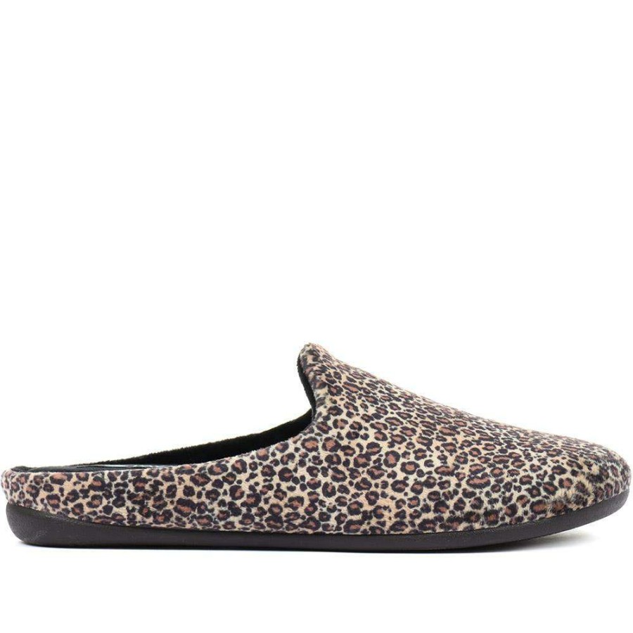 Women'S * | Pavers Ladies Leopard Print Mule Slippers Koy32015 / 319 122 / 319 122