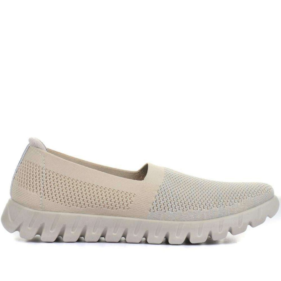 Women'S * | Fly Flot Wide Fit Slip On Trainers Fly33025 / 319 571 Beige