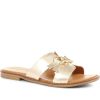 Women'S * | Kinloch Slip-On Leather Mule Sandals Metin35501 / 322 308 Gold