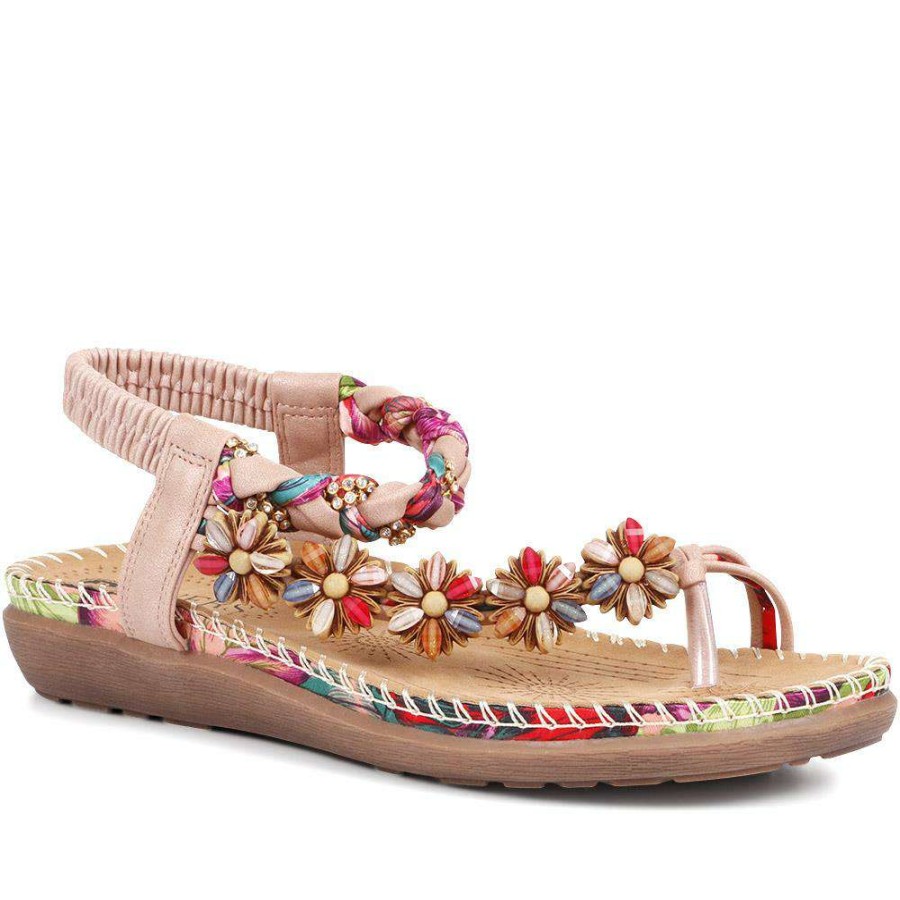 Women'S * | Pavers Embellished Flat Sandals Baizh35083 / 321 467 Pink