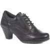 Women'S * | Pavers Smart Heeled Brogues Wbins34245 / 321 298 Shoes Black