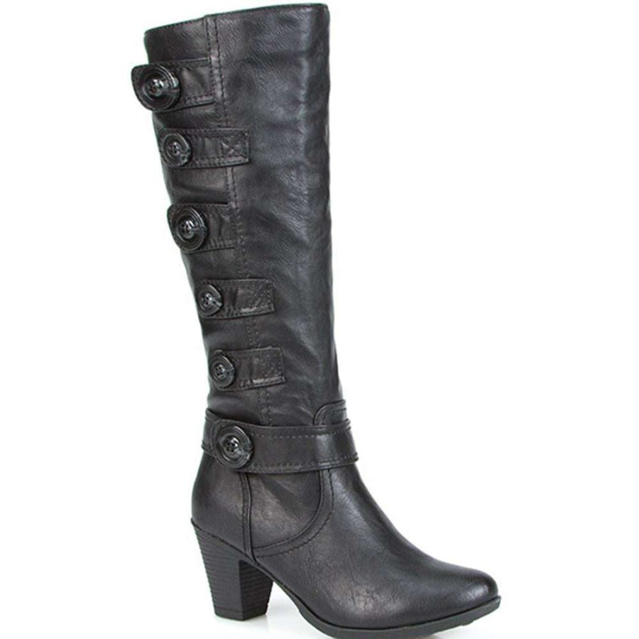 Women'S * | Pavers Knee High Boot With Button Detail Wbins2226 / 306 616