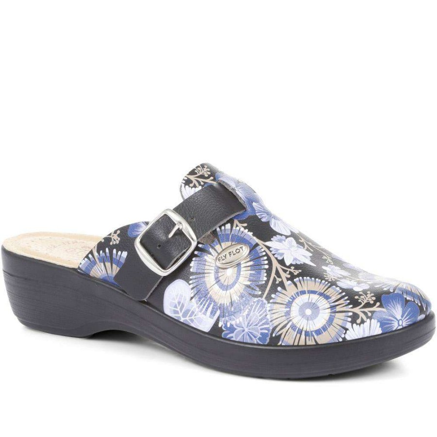 Women'S * | Fly Flot Slip On Floral Clogs Fly35053 / 321 258 Shoes