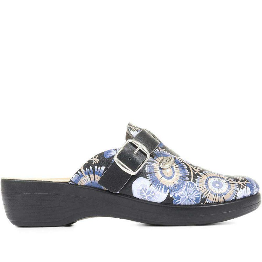 Women'S * | Fly Flot Slip On Floral Clogs Fly35053 / 321 258 Shoes