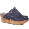 Women'S * | Pavers Sandals Leather Wedge Clogs Cay35013 / 322 036