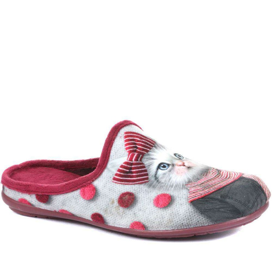 Women'S * | Pavers Ladies' Novelty Cat Slippers Relax34001 / 320 668