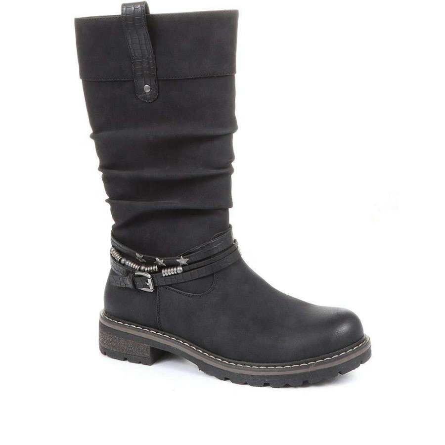 Women'S * | Pavers Ladies Slouch Calf Boots Woil34037 / 320 790 / 320 790