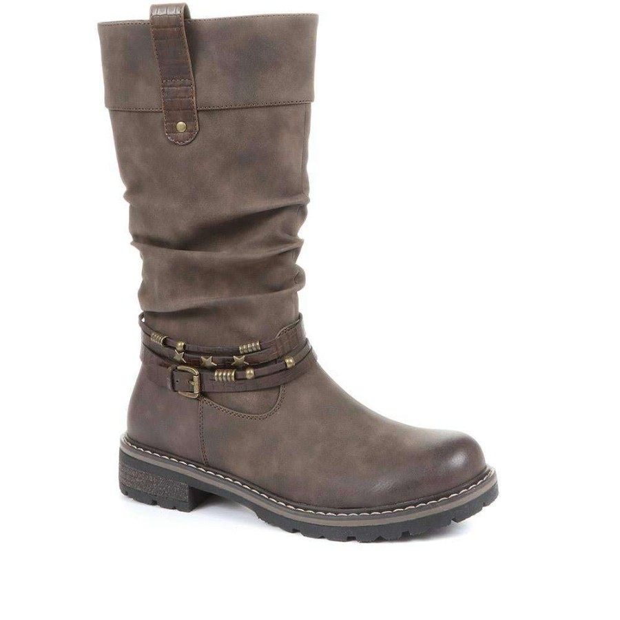 Women'S * | Pavers Ladies Slouch Calf Boots Woil34037 / 320 790 / 320 790