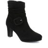 Women'S * | Pavers Boots Heeled Slouch Ankle Boot Cotin30001 / 316 302 Black