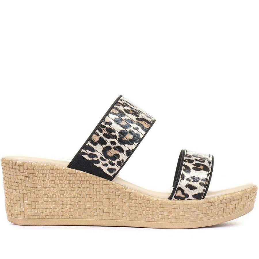 Women'S * | Pavers Animal Print Mule Sandals Nuov33001 / 320 681 Leopard