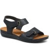 Women'S * | Pavers Touch-Fastening Flat Sandal Muya31013 / 317 802 Sandals Black