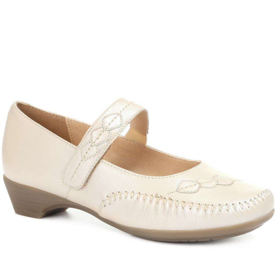 Women'S * | Pavers Ladies Cream Mary Jane Shoe Basan28002 / 315 254 / 315 254 Shoes Ivory