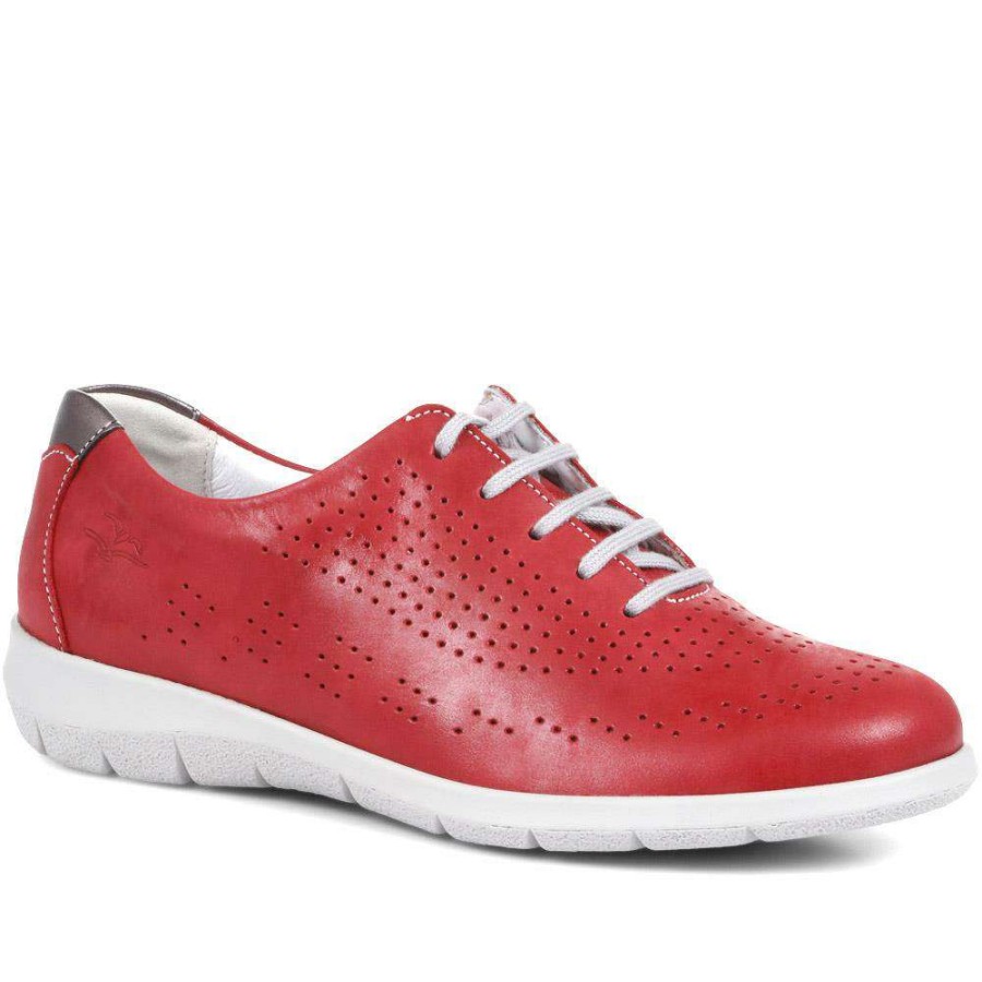 Women'S * | Fly Flot Leather Lace-Up Shoes Cal35009 / 321 531