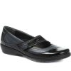 Women'S * | Fly Flot Shoes Wide Fit Leather Mary Jane Cal1805 / 145 968 Black-Blue