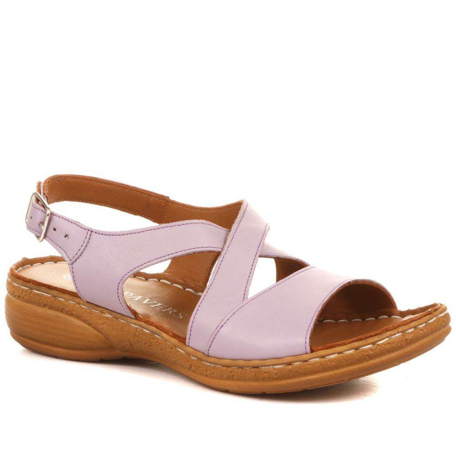 Women'S * | Pavers Casual Leather Slingback Sandal Genc31005 / 318 100 Lilac