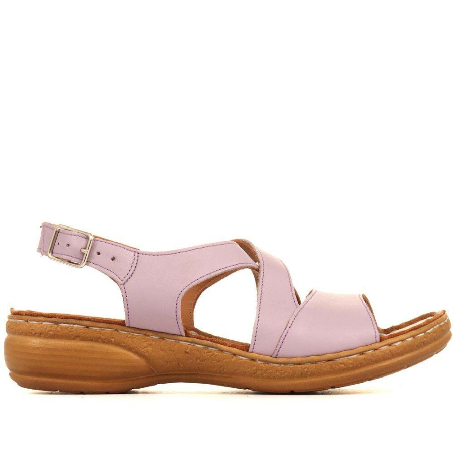 Women'S * | Pavers Casual Leather Slingback Sandal Genc31005 / 318 100 Lilac