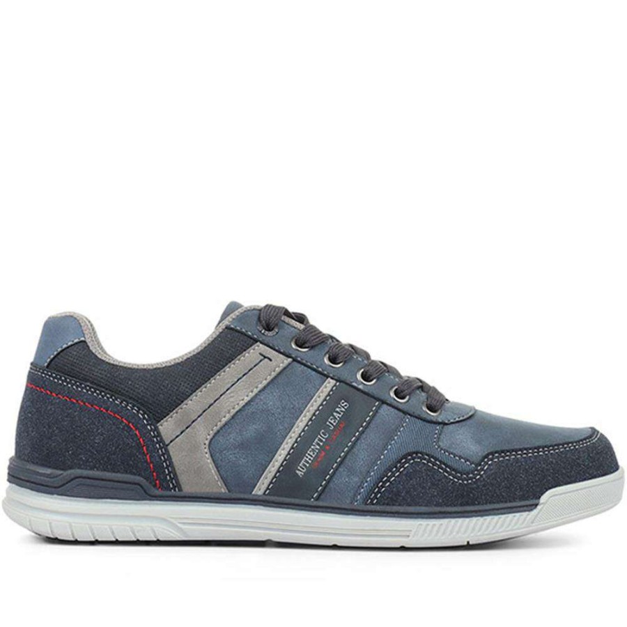 Men'S * | Pavers Men'S Navy Sneakers Vshi32005 / 319 329 / 319 329 Brown