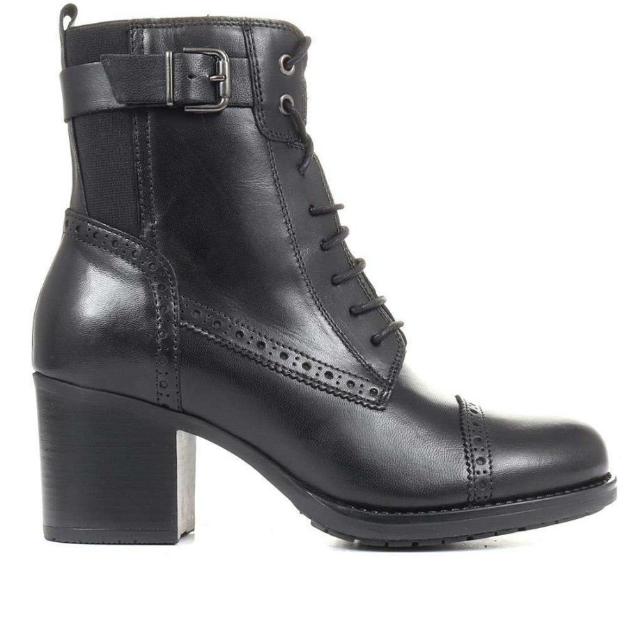 Women'S * | Bellissimo Block Heel Ankle Boots Belitar34015 / 320 424 / 320 424 Black